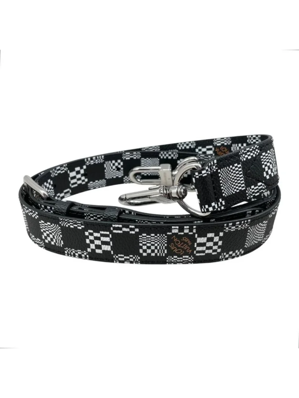 Louis Vuitton Shoulder Bag Flap Soft Trunk Damier Distorted Black White